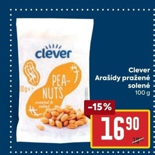 Pražené arašídy Clever