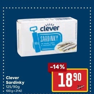 Sardinky v oleji Clever