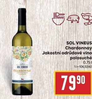 Víno Chardonnay Sol Vineus
