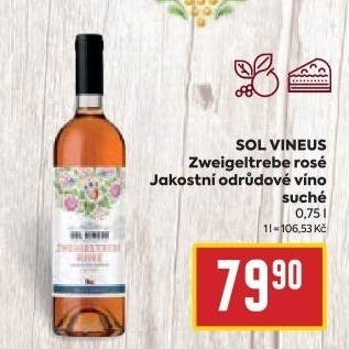 Víno Zweigeltrebe Rosé Sol Vineus