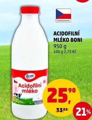 Mléko acidofilní Boni