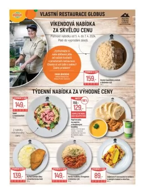 akční leták Globus 3.4.2024-9.4.2024