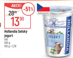 Bílý jogurt selský Hollandia