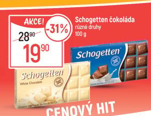 Čokoláda Schogetten Trumpf