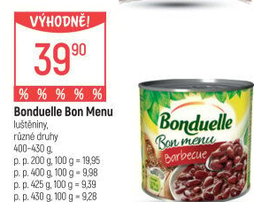 Fazole Barbecue Bon Menu Bonduelle