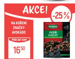 Koření Pepř barevný celý Avokádo