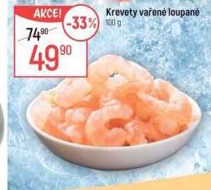 Krevety vařené loupané