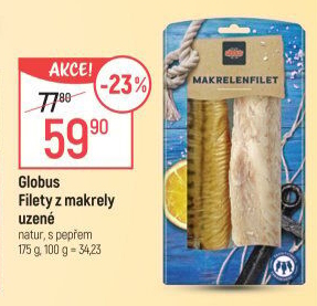 Makrela filety uzené Globus