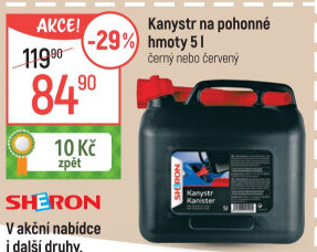 Plastový kanystr Sheron