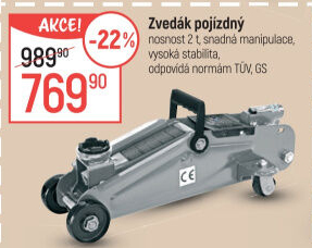 Pojízdný hydraulický zvedák - hever Aroso