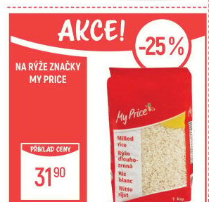 Rýže dlouhozrnná My Price