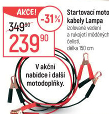 Startovací kabely Lampa