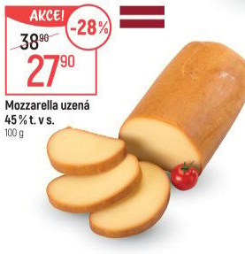 Sýr Mozzarella cihla uzená 45%