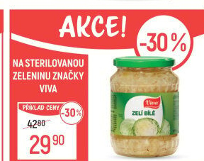 Zelí bílé sterilované Viva