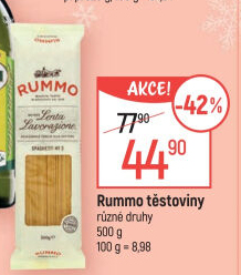 Semolinové těstoviny Rummo