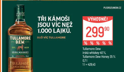 Whiskey irská Tullamore Dew