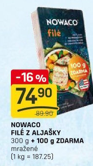 Filé z Aljašky mražené Nowaco