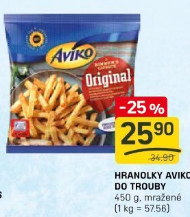Hranolky mražené Aviko