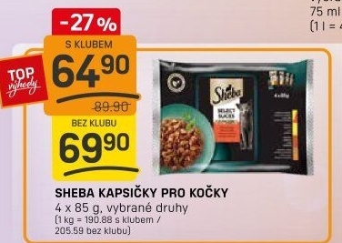 Kapsičky pro kočky Sheba