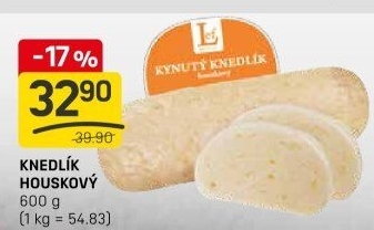 Knedlík houskový kynutý Lef
