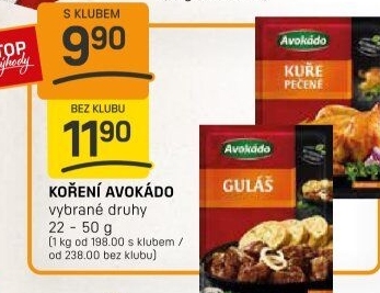 Koření Avokádo