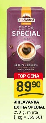Mletá káva extra speciál Jihlavanka