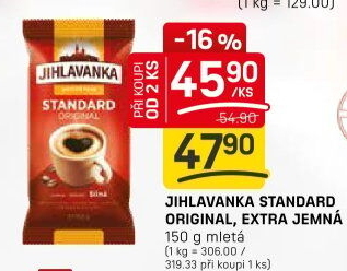 Mletá káva Standard Jihlavanka