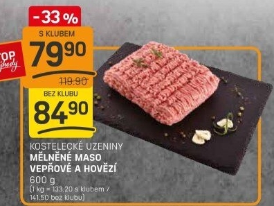 Mleté maso mix Kostelecké uzeniny