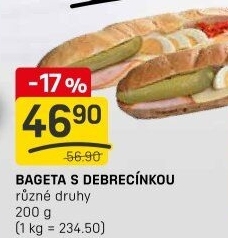 Obložená bageta