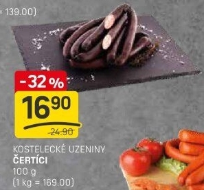 Párky Čertíci Kostelecké uzeniny