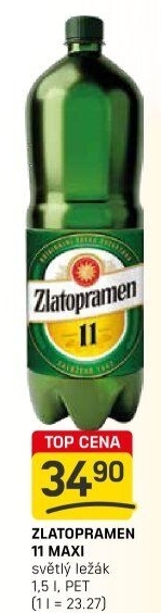 Pivo světlý ležák 11° Zlatopramen