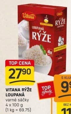 Rýže loupaná dlouhozrnná Vitana