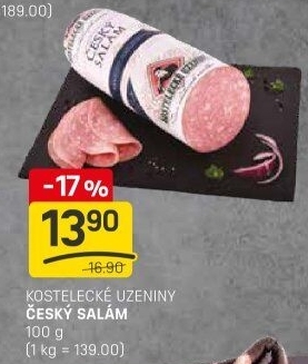 Salám český Kostelecké uzeniny