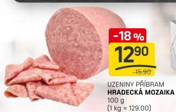 Salám Hradecká mozaika Příbramská uzenina