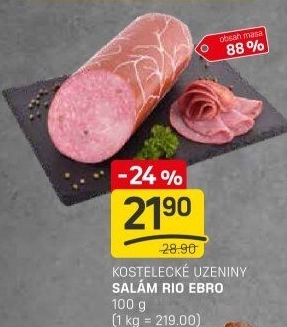 Salám Rio Ebro Kostelecké uzeniny