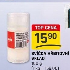 Svíčky hřbitovní Krab - náplň