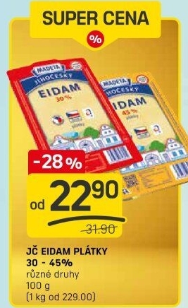 Sýr Eidam Jihočeský Madeta