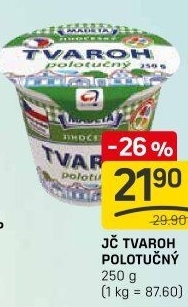 Tvaroh polotučný Jihočeský Madeta