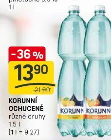 Voda ochucená Korunní