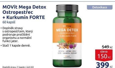 Doplněk stravy MOVit Energy Mega Detox
