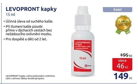Kapky proti kašli Levopront
