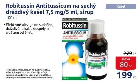 Sirup proti kašli Antitussicum Robitussin