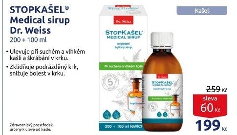 Sirup Stopkašel Dr. Weiss