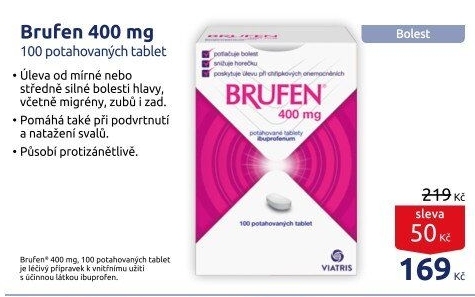 Tablety proti bolesti 400 Brufen Viatris