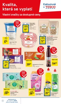 akční leták Tesco 2.1.2025-7.1.2025