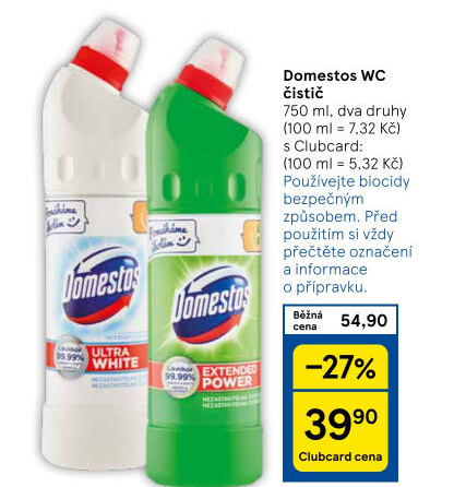 Čistič WC gelový Domestos