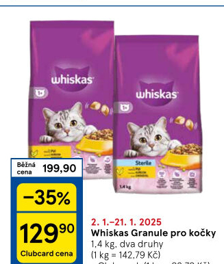 Granule pro kočky Whiskas