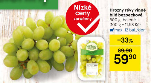 Hrozny bílé bezsemenné The Grower'