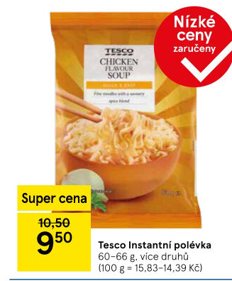 Instantní polévka Tesco
