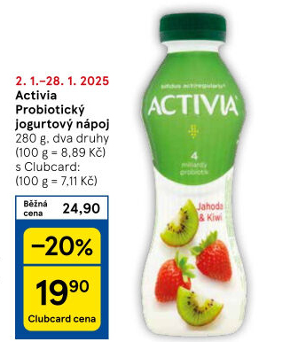 Jogurtový nápoj Activia Danone